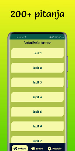 Android application Autoškola - testovi 2023 screenshort