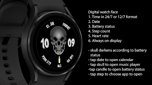 Skull - Wear OS screenshot 7