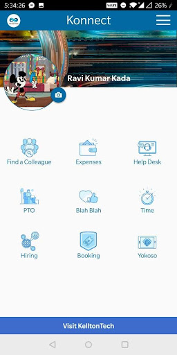 Android application Kellton Konnect screenshort