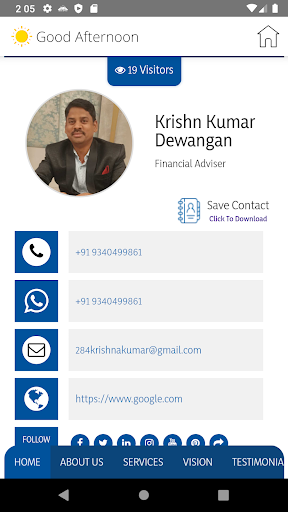 Android application Krishn Kumar Dewangan screenshort