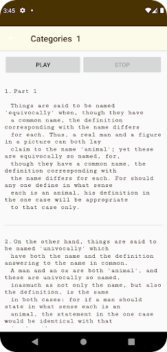 Aristotle [Book] Screen 3