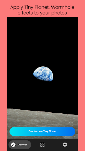 Android application Tiny Planet - Global Photo screenshort