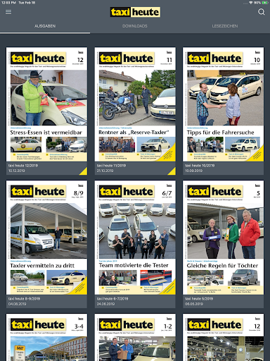 Android application taxi heute screenshort
