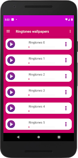 Android application Ringtone and 4k Wallpapers screenshort