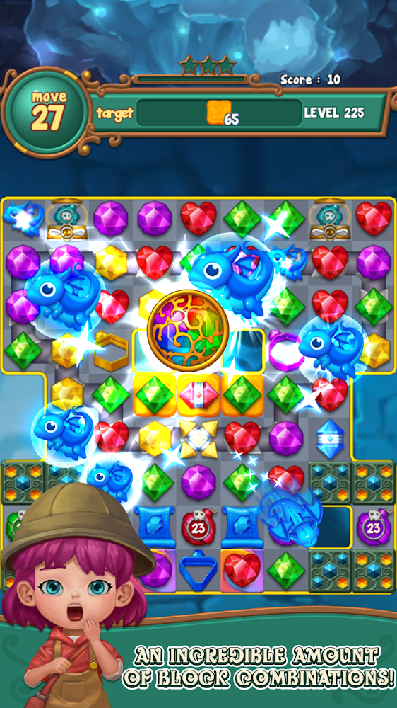 Jewels fantasy:  Easy and funny puzzle game (Free Shopping)