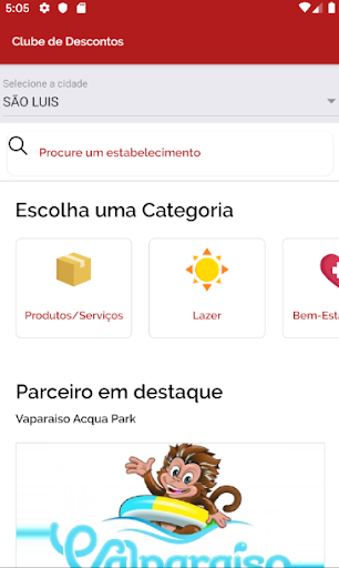 Android application Clube de Desconto - MA screenshort