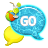 GO SMS - Summer Pool Fun icon