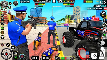 Police Monster Truck Car Games