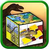 Kids dinosaur puzzle games icon