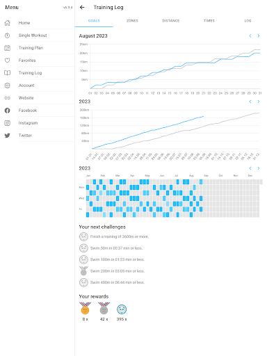 Screenshot of Swim Coach - Swimming Workouts