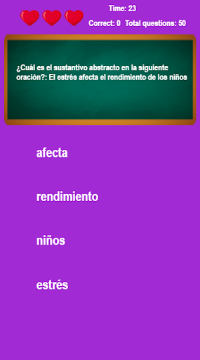 Los Sustantivos Juego App Screen 2