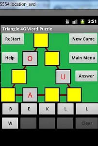 Word Triangle 4g Puzzle