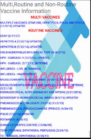 Vaccines Information screenshot 3