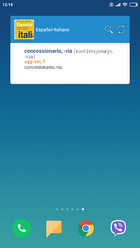 Screenshot of Italian-Spanish Dictionary