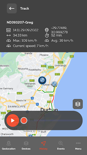 AVIS Telematics Screen 2