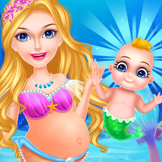 Mermaid newborn babyshower