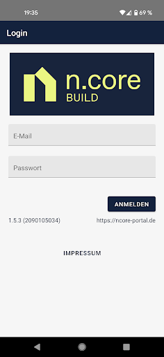 Android application n.core build screenshort