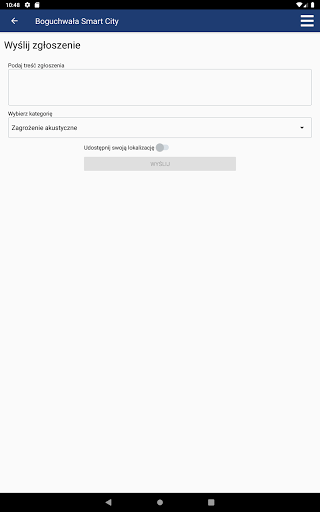 Android application Boguchwała Smart City screenshort