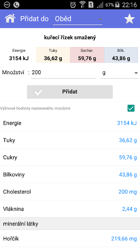 Fitlinie - počítej kalorie Screen 3