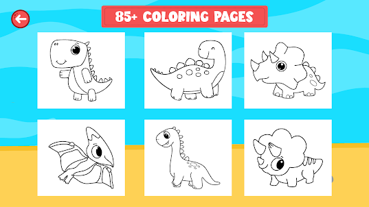 Dinosaur Coloring Book Game