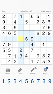 Sudoku-klassisches Denkrätsel