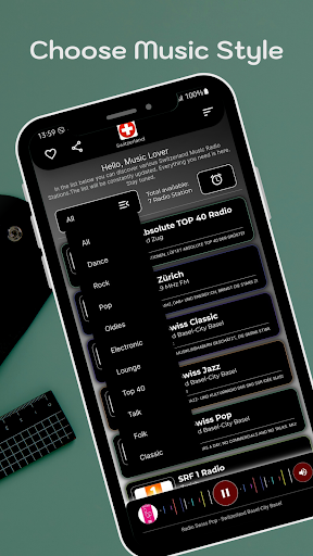 Radio Switzerland Online Radio Screen 3