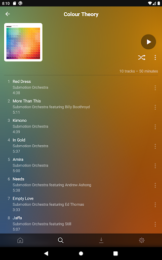 Screenshot of Plexamp