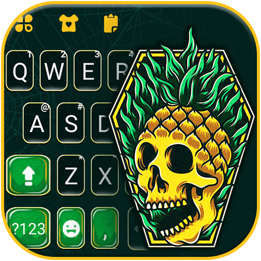 Skull Pineapple Keyboard Backg logo