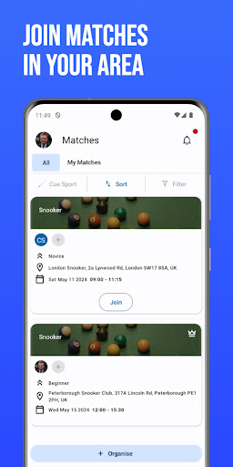 Android application CueSense screenshort