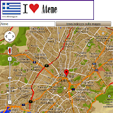 Athens map icon