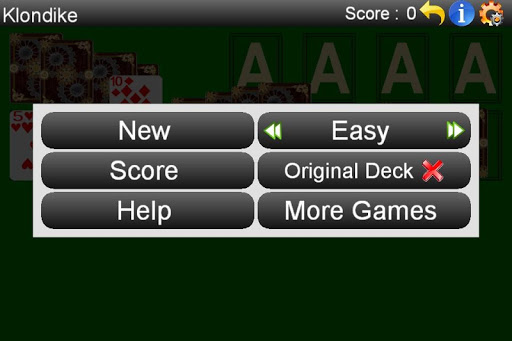 Solitaire Screen 2