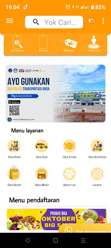 Android application Mitra OKA screenshort