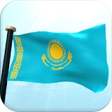 Kazakhstan Flag 3D Free icon