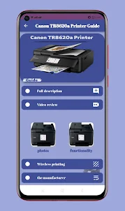 Canon TR8620a Printer Guide