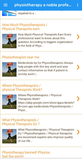 Physiotherapy a noble professi