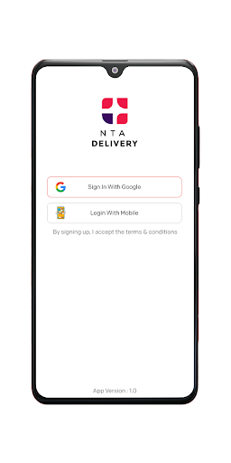 Android application NTA Delivery screenshort