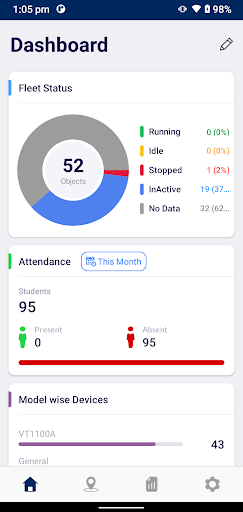 Android application School Transport Manager screenshort