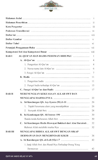 Al-Quran Hadis MTs VII 2020 Screen 2