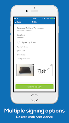 CORE proof of delivery Screen 2