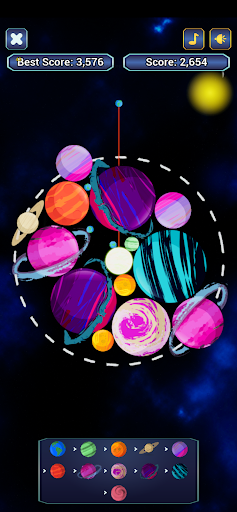 Android application Galaxy Merge screenshort