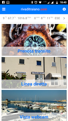 Android application Porto Turistico Riva Traiano screenshort