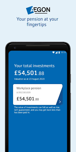 Android application Aegon UK screenshort