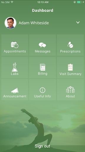 Android application Aspire Health KC screenshort
