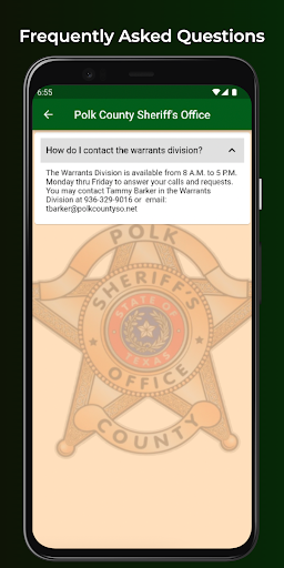 Polk County Sheriffs Office TX Screen 3