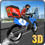 City Pizza Delivery Guy 3D icon