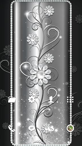 Android application Wallpaper-Black Pearl Flower screenshort
