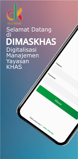Android application DIMAS KHAS screenshort