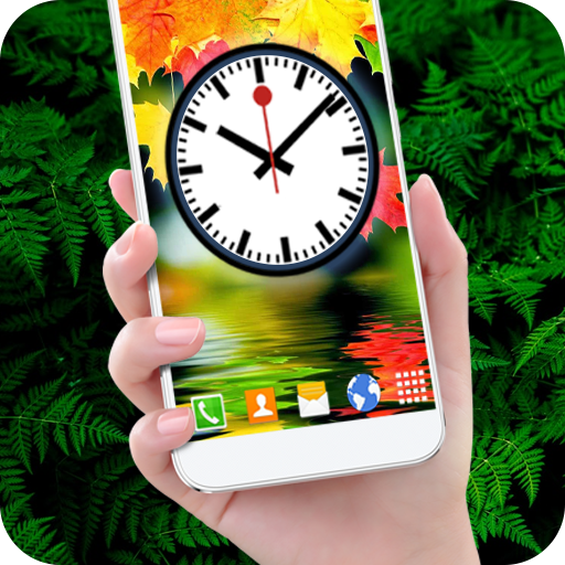 Leaves Clock Live Wallpapers