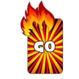 GO KB SKIN - Fire Sizzle icon