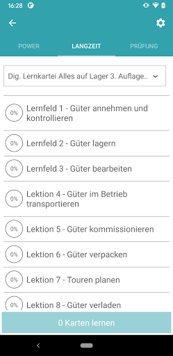 Android application Lernkartei Westermann screenshort
